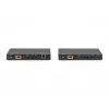 DIGITUS HDBaseT KVM Extender Set. 150m 4K/60Hz. USB 2.0. PoC. IR. nero