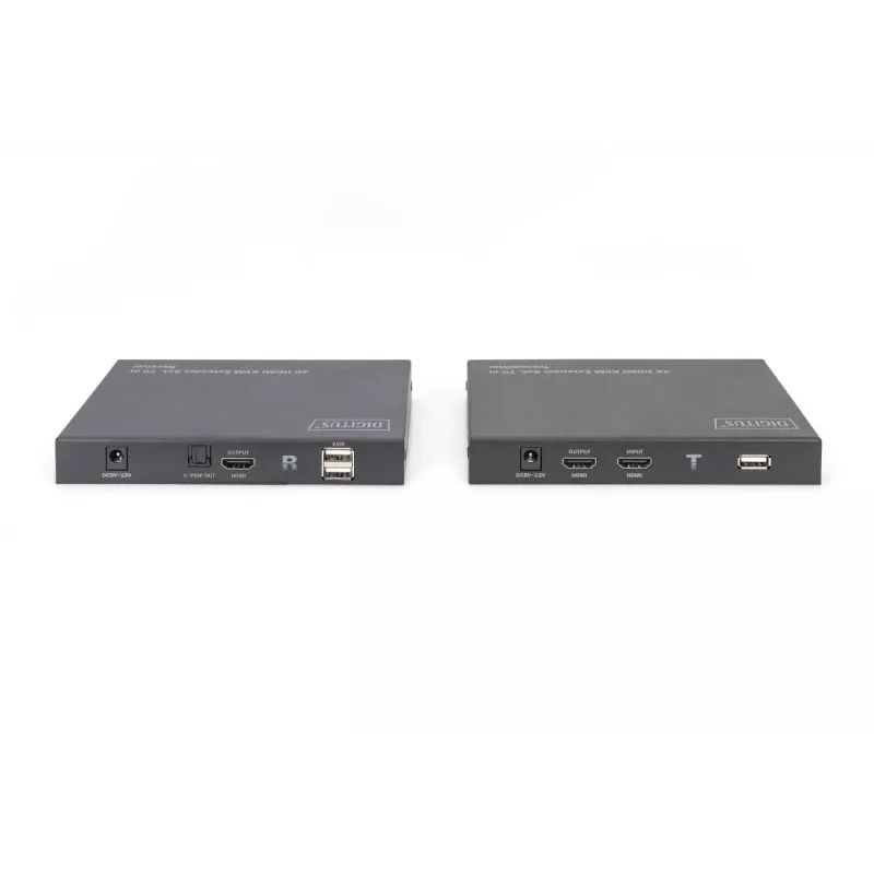 DIGITUS HDMI 2.0 HDMI KVM Extender Set – 70 m, USB 1.1, supporto touch panel