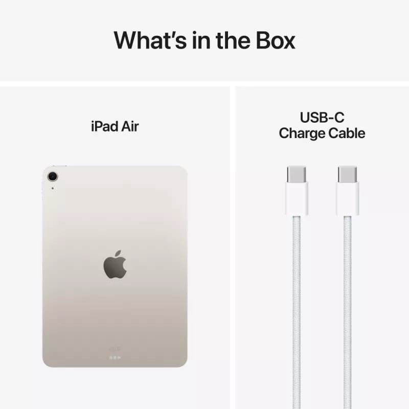 APPLE iPad Air (2025) - M3 - 11 pollici - 7ª generazione - Wi-Fi - 128GB - Starlight