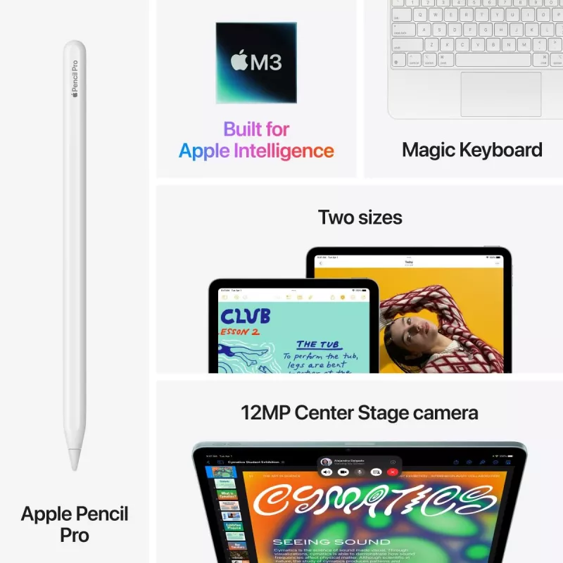 APPLE iPad Air (2025) - M3 - 11 pollici - 7ª generazione - Wi-Fi - 256GB - viola