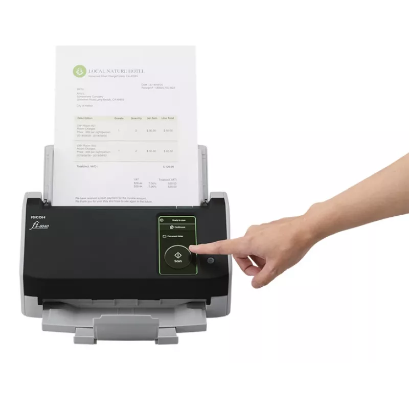 Ricoh fi-8040 scanner ADF + alimentazione manuale 600 x 600 DPI A4 nero, grigio