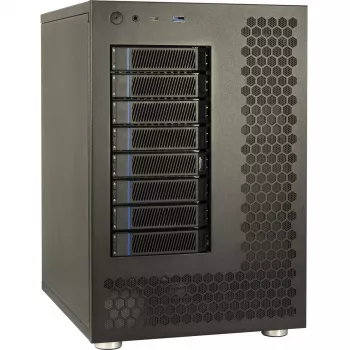 Case per HDD Inter-Tech NAS-8 2,5/3,5 pollici nero