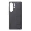 Samsung EF-GS938CBEGWW Standing Grip custodia per Galaxy S25 Ultra, silicone, nera