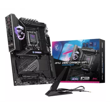 Scheda madre MSI MPG Z890 CARBON WIFI ATX — Intel LGA1851, Z890, DDR5, 4x DIMM, 5x M.2, Wi‑Fi 7, 2,5Gb LAN