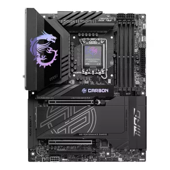 Scheda madre MSI MPG Z890 CARBON WIFI ATX — Intel LGA1851, Z890, DDR5, 4x DIMM, 5x M.2, Wi‑Fi 7, 2,5Gb LAN