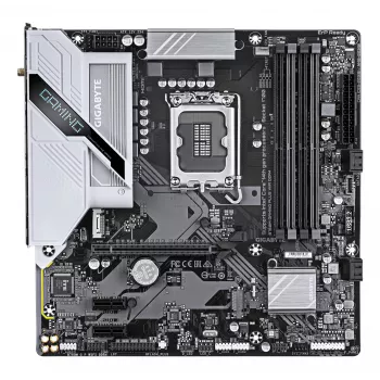 GIGABYTE B760M GAMING PLUS WIFI DDR4 Scheda madre – Supporta CPU Intel Core di 14ª gen., VRM 4+1+1 fasi, fino a 5333 MHz DDR4 (OC), 2x PCIe 4.0 M.2, Wi-Fi 6, 1 GbE LAN, USB 3.2 Gen 1