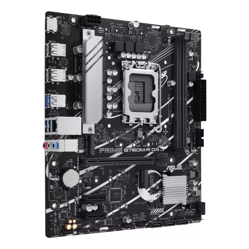 Scheda madre ASUS PRIME B760M-R D4 Intel B760 LGA 1700 micro ATX