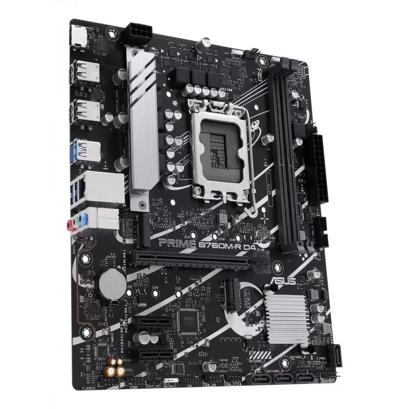 Scheda madre ASUS PRIME B760M-R D4 Intel B760 LGA 1700 micro ATX