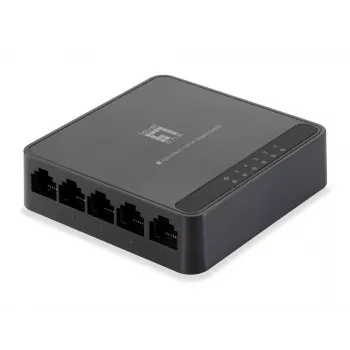 LevelOne Switch 5 porte Gigabit, Gigabit Ethernet (10/100/1000), full duplex