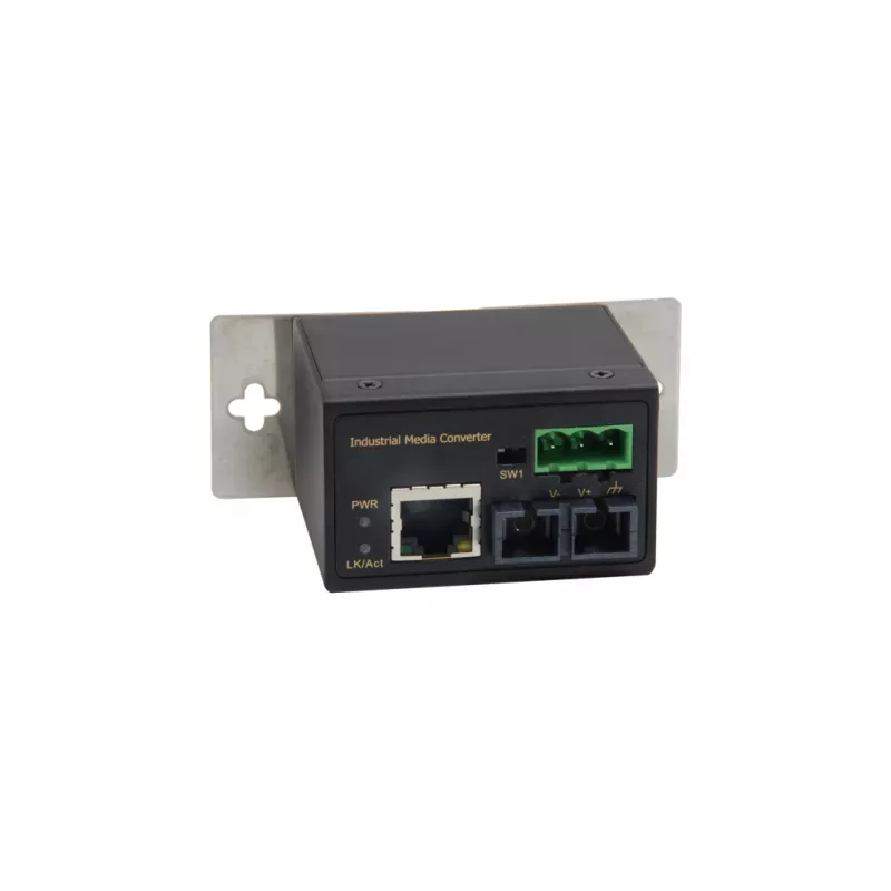 Convertitore di media industriale Fast Ethernet LevelOne da RJ45 a SC, fibra multimodale, 2 km, da -40 °C a 75 °C