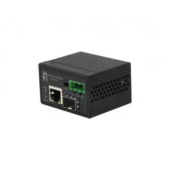 Convertitore di media industriale Fast Ethernet LevelOne da RJ45 a SFP, da -40 °C a 75 °C
