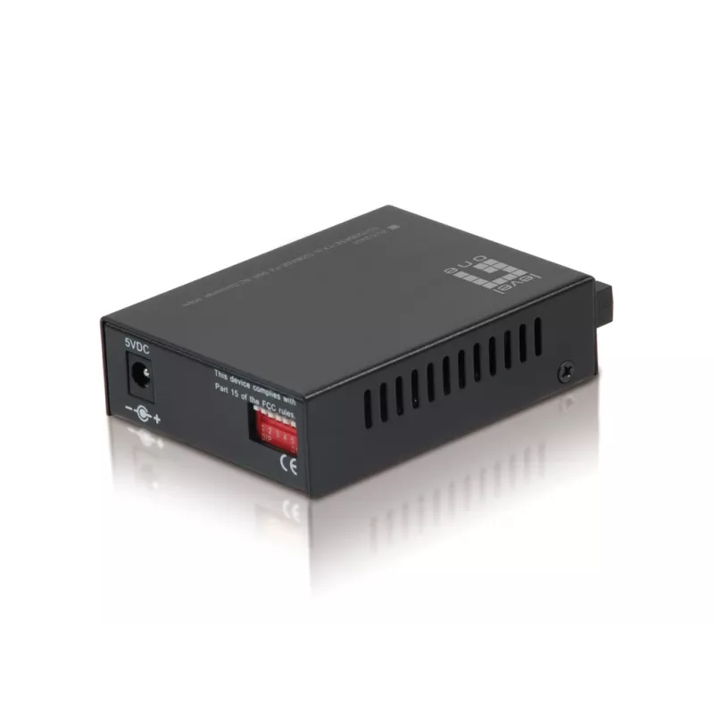 Convertitore di media Fast Ethernet LevelOne da RJ45 a SC, fibra monomodale, 40 km