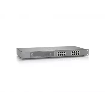 LevelOne switch Fast Ethernet PoE 16 porte, 802.3at/af PoE, 120W