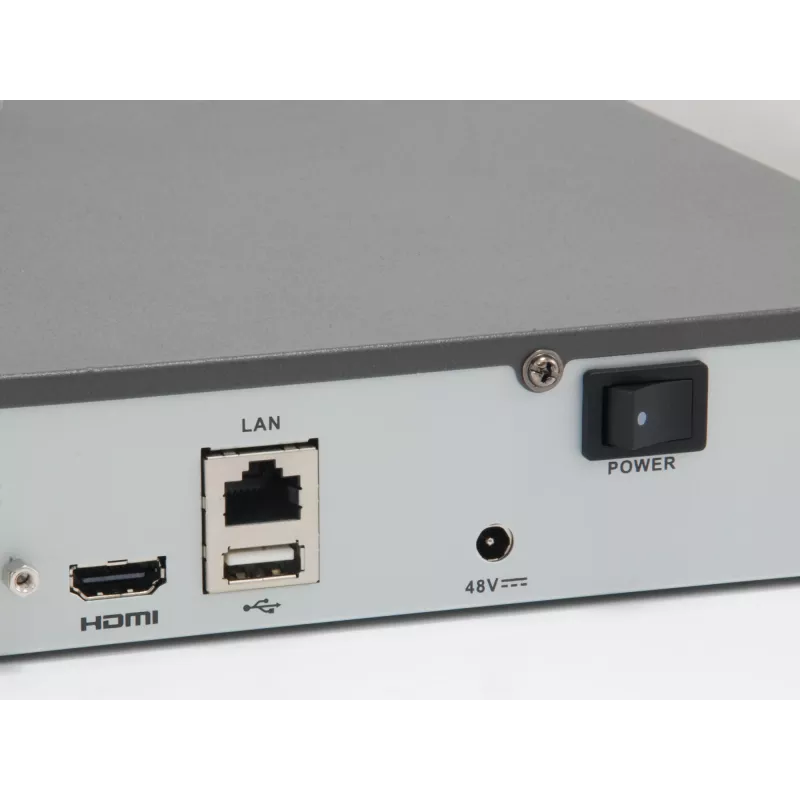 Videoregistratore di rete PoE 4 canali LevelOne GEMINI, 4 uscite PoE, H.265