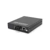 Convertitore di media Gigabit managed LevelOne da RJ45 a SC, fibra monomodale, 20 km