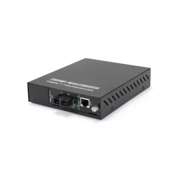 Convertitore di media Gigabit managed LevelOne da RJ45 a SC, fibra monomodale, 20 km