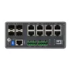 LevelOne IGU-1271 TURING switch industriale L3 Lite gestito Gigabit, 12 porte (8 x RJ45, 4 x SFP), guida DIN, DC