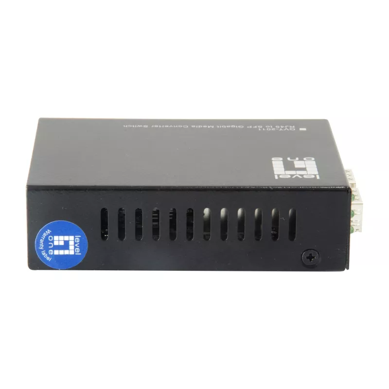 Switch convertitore di media Gigabit LevelOne da RJ45 a SFP, 2 x SFP, 1 x RJ45