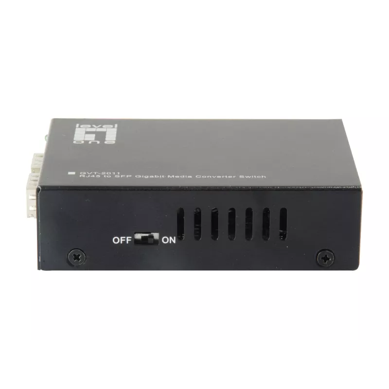 Switch convertitore di media Gigabit LevelOne da RJ45 a SFP, 2 x SFP, 1 x RJ45
