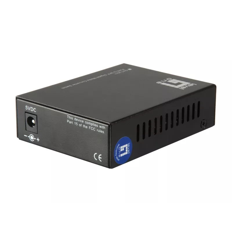 Switch convertitore di media Gigabit LevelOne da RJ45 a SFP, 2 x SFP, 1 x RJ45