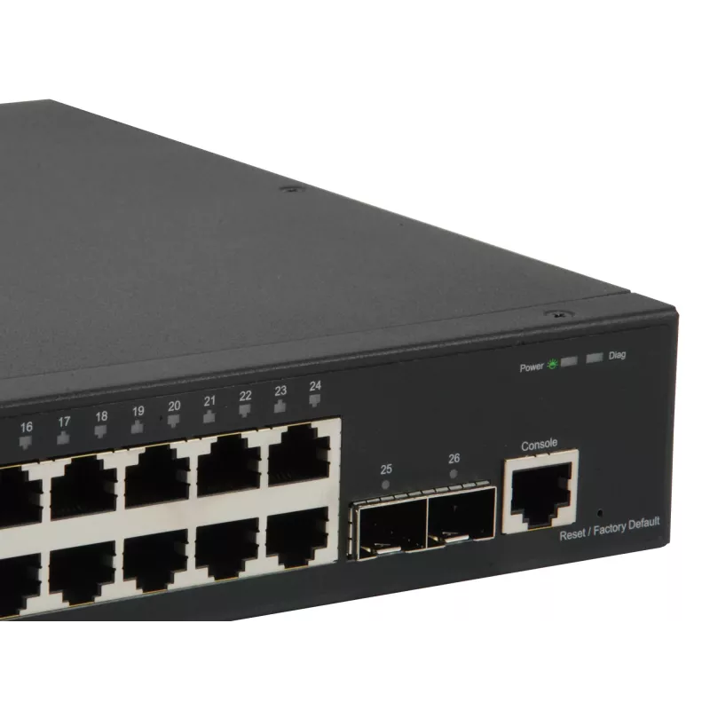 Switch LevelOne KILBY 26 porte L2 gestito Gigabit, 2 x 10GbE SFP+