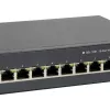 Switch PoE Gigabit Web Smart LevelOne 10 porte, 8 uscite PoE, 2 x Gigabit SFP, 70W