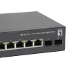 Switch PoE Gigabit Web Smart LevelOne 10 porte, 8 uscite PoE, 2 x Gigabit SFP, 70W