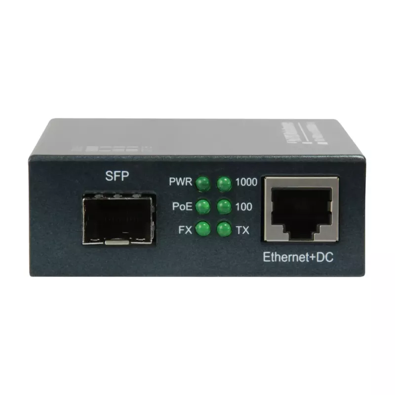 Convertitore di media LevelOne RJ45 su SFP Gigabit, PoE PSE