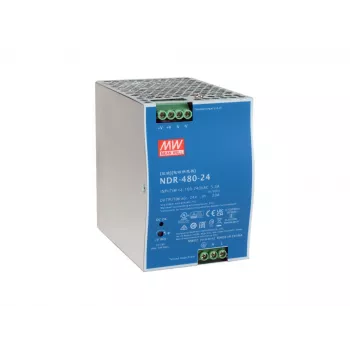 Alimentatore industriale LevelOne 24V DC POW-2462 480W guida DIN -20 a +70 °C