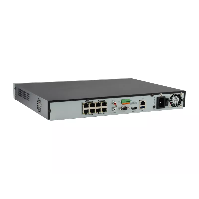 Videoregistratore di rete LevelOne GEMINI 8 canali PoE, 8 uscite PoE, H.265