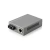Convertitore di media LevelOne RJ45 su SC Fast Ethernet gestito, fibra monomodale, 20 km