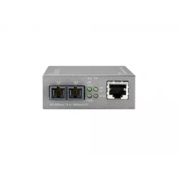 Convertitore di media LevelOne RJ45 su SC Fast Ethernet gestito, fibra monomodale, 20 km