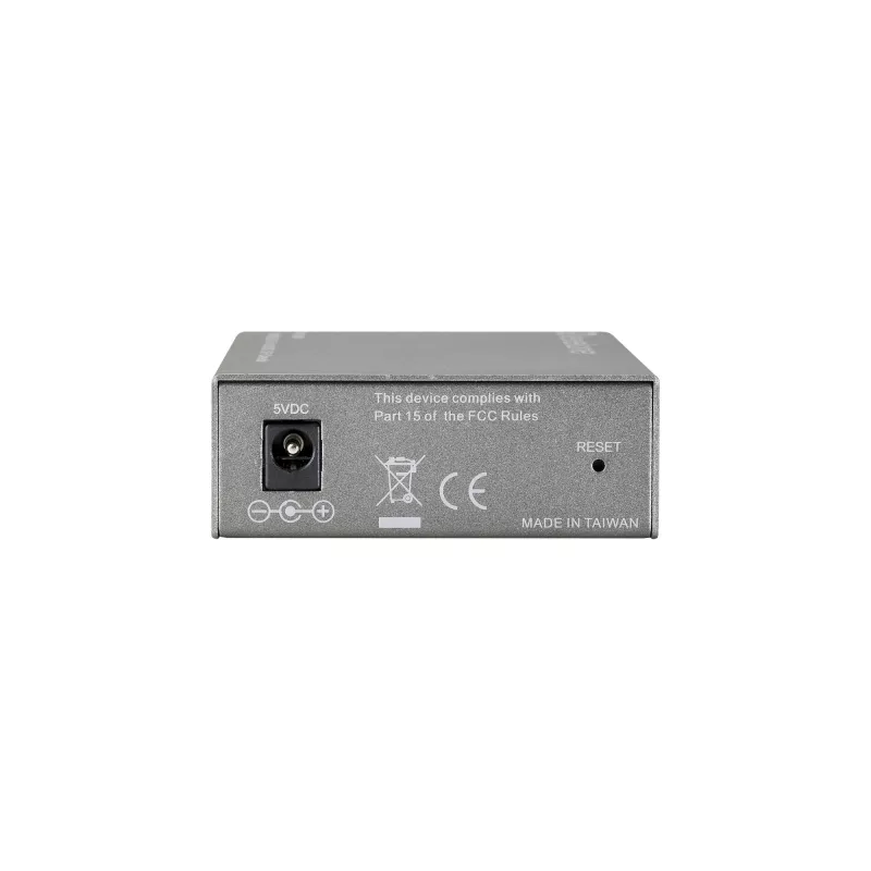 Convertitore di media LevelOne RJ45 su SC Fast Ethernet gestito, fibra monomodale, 20 km