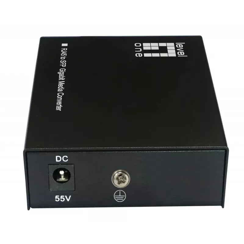 Convertitore di media LevelOne RJ45 a SFP Gigabit, 802.3bt 60W PoE PSE