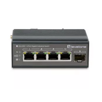 Switch di rete LevelOne IGU-0501 Gigabit Ethernet PoE nero