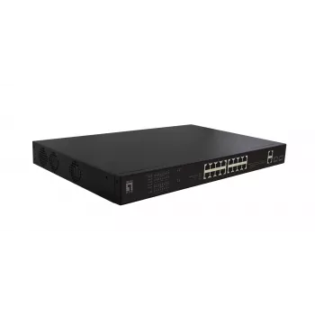 Switch di rete LevelOne FGP-2031 non gestito Fast Ethernet (10/100) Power over Ethernet (PoE) 1U nero
