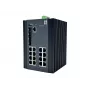 Switch industriale LevelOne 20 porte L2 Plus gestito Gigabit, 16x 1GbE RJ45, 4x 1/2.5GbE SFP, guida DIN, da -40 °C a 80 °C