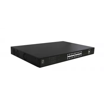 Switch di rete LevelOne GEP-2021 non gestito Gigabit Ethernet (10/100/1000) Power over Ethernet (PoE) 1U nero