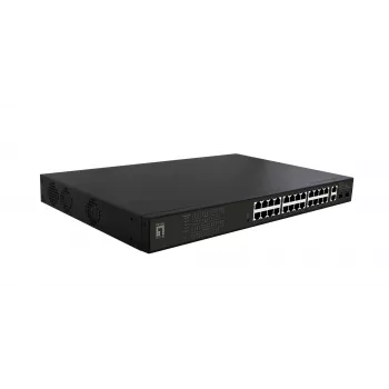 Switch di rete LevelOne GEP-2821 non gestito Gigabit Ethernet (10/100/1000) Power over Ethernet (PoE) 1U nero