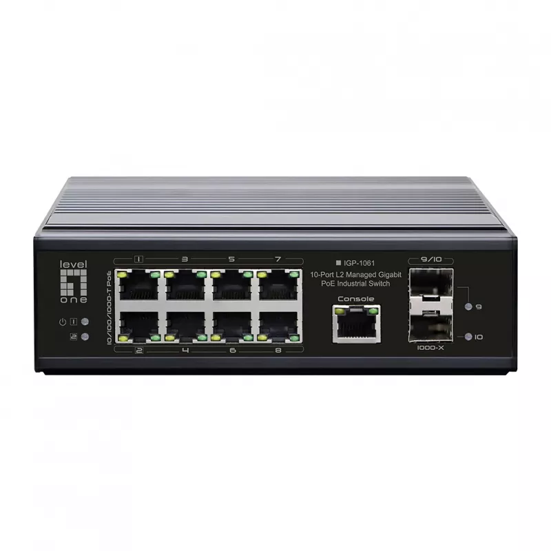 Switch di rete LevelOne IGP-1061 gestito L2 Gigabit Ethernet (10/100/1000) Power over Ethernet (PoE) nero