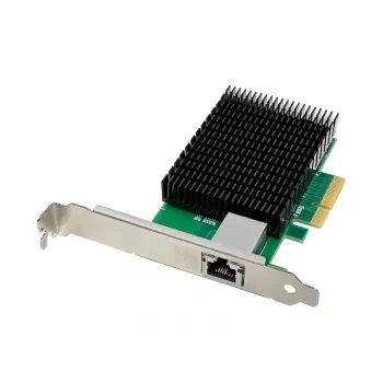 Scheda di rete LevelOne 10 Gigabit PCIe x4, 1 x RJ45, interna, cablata, PCI Express, Ethernet, 10000 Mbit/s, verde