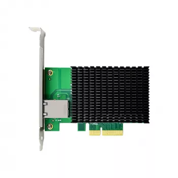 Scheda di rete LevelOne 10 Gigabit PCIe x4, 1 x RJ45, interna, cablata, PCI Express, Ethernet, 10000 Mbit/s, verde