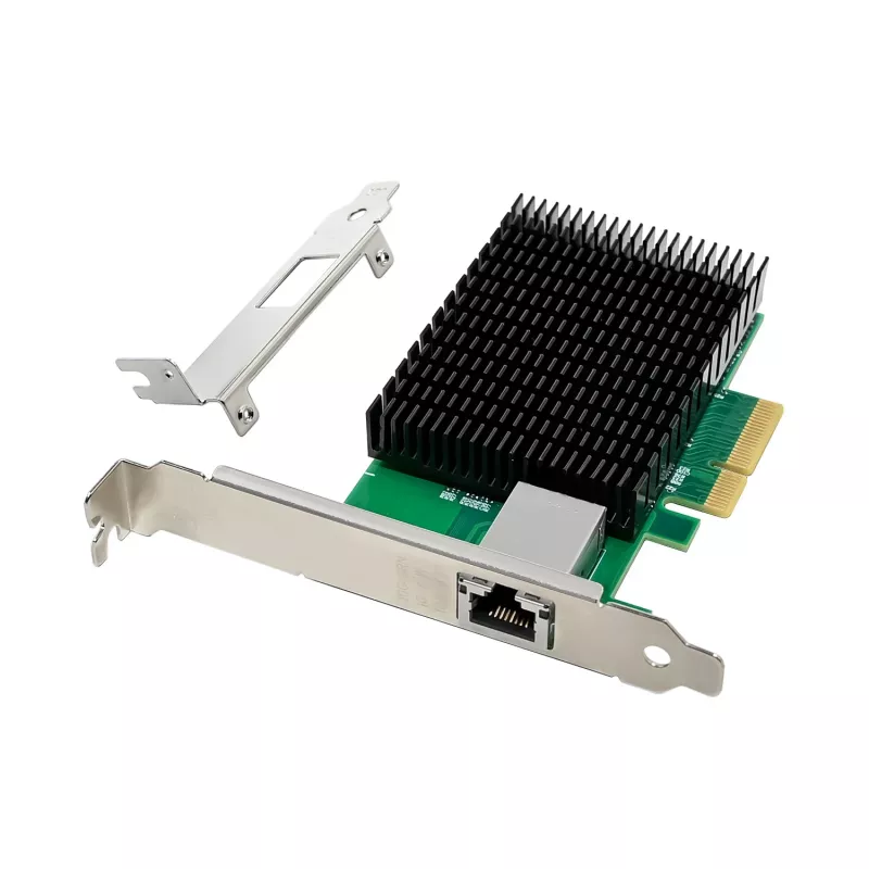 Scheda di rete LevelOne 10 Gigabit PCIe x4, 1 x RJ45, interna, cablata, PCI Express, Ethernet, 10000 Mbit/s, verde