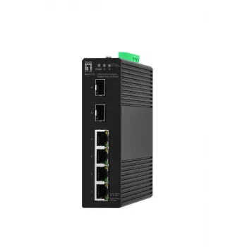 Switch gestito LevelOne Hilbert 6 porte industriale Gigabit Smart Lite