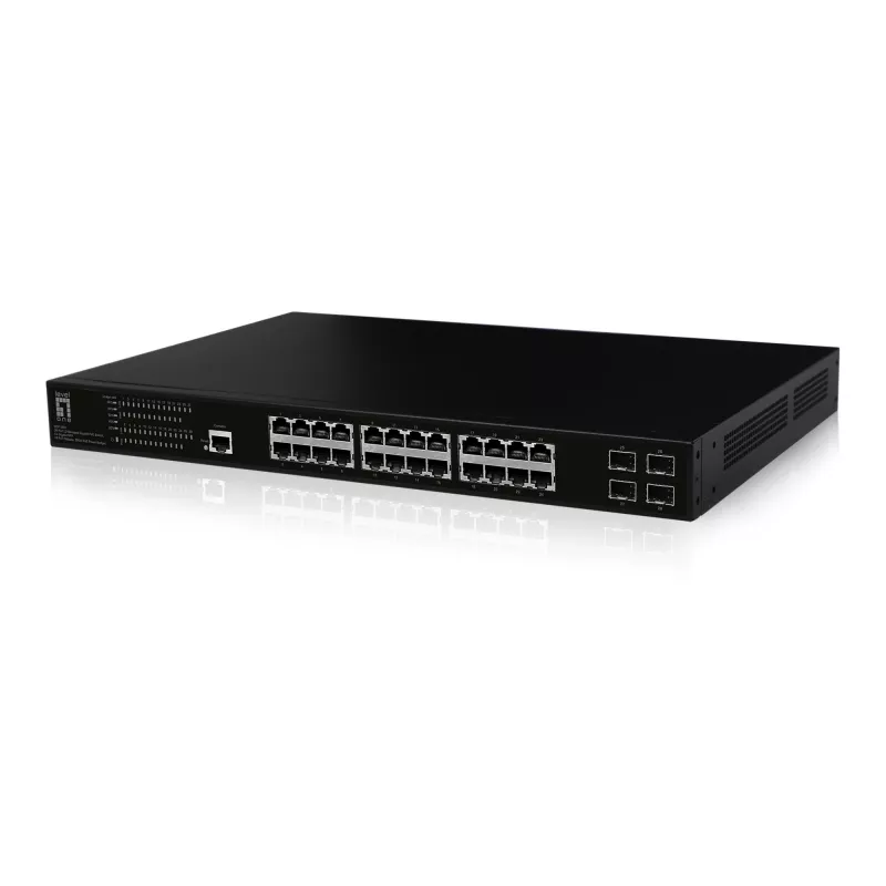 Switch di rete LevelOne GEP-2861 gestito L2 Gigabit Ethernet (10/100/1000) Power over Ethernet (PoE) 1U nero