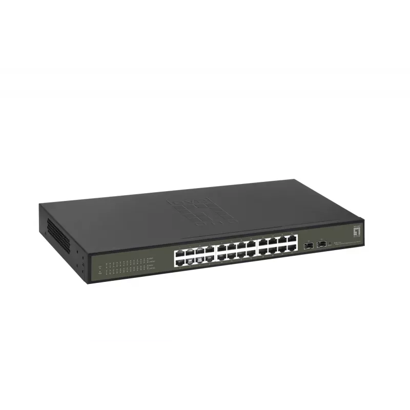 LevelOne Hilbert switch Smart Lite Gigabit a 26 porte, 24 x Gigabit RJ45, 2 x Gigabit SFP