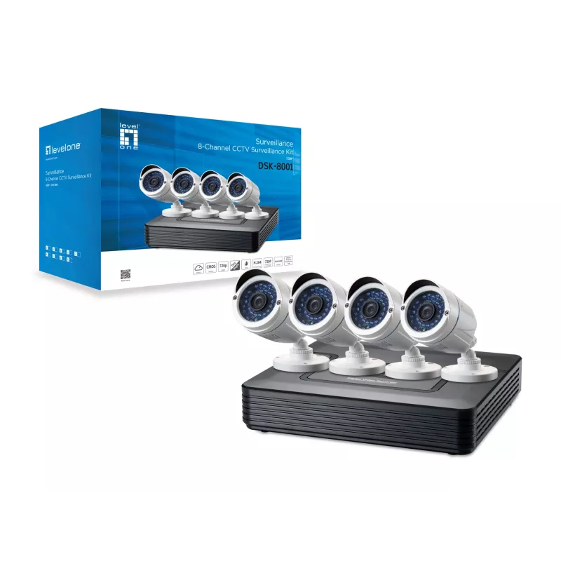 LevelOne DSK-8001 kit di videosorveglianza cablato 8 canali
