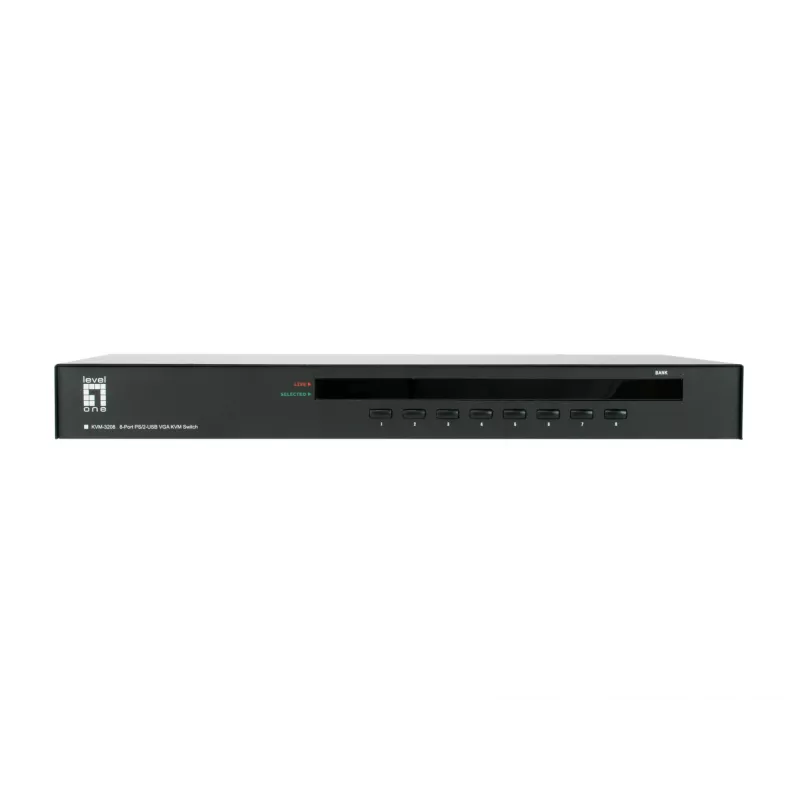 LevelOne switch KVM PS/2-USB VGA a 8 porte