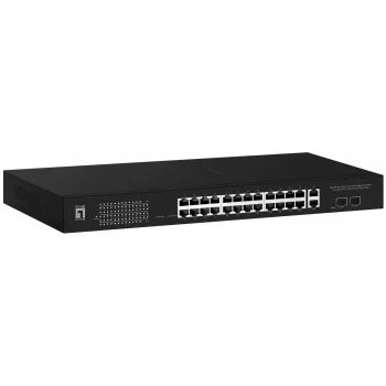 LevelOne GEP-2841 switch di rete gestito L2 Gigabit Ethernet (10/100/1000) Power over Ethernet (PoE) 1U nero