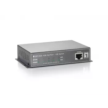 LevelOne switch Gigabit PoE a 5 porte, 61,6 W, 802.3af PoE, 4 uscite PoE, alimentatore incluso